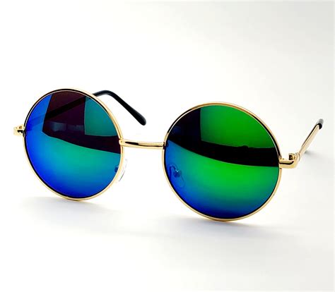 reflective circle sunglasses|reflective sunglasses women.